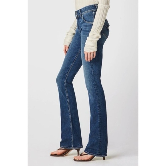 Hudson Beth Mid-Rise Baby Bootcut Jeans, Size 25 - Picture 1 of 16